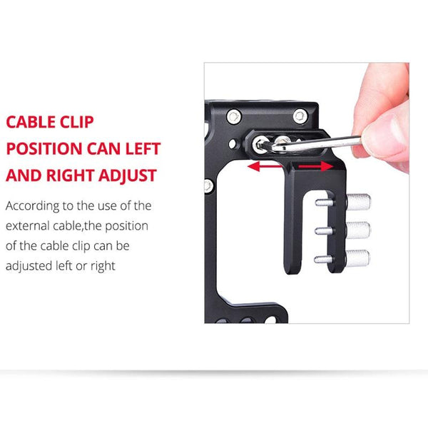 Video Camera Cage Stabilizer For Sony A7 Series Cameras Black Stabilizers