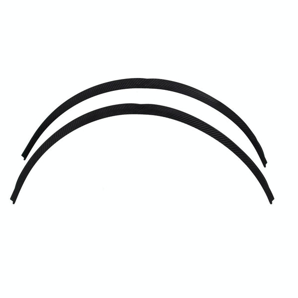 2 Pcs 45Cm Black Rubber Arc Strips Universal Fender Flares Wheel Eyebrow Decal Fenders & Mud Guards