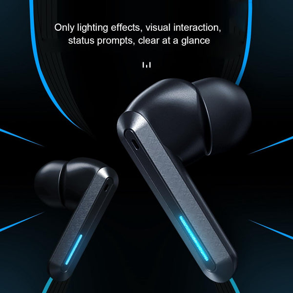 Wireless Bluetooth Gaming Earphones Et Series V9 Black Earbuds