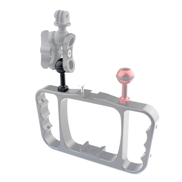 Universal 1 / 4 Ball Adapter For Action Cameras Compatible With Gopro Insta360 Dji And More 2.5Cm Diameter_Black Cables & Adapters