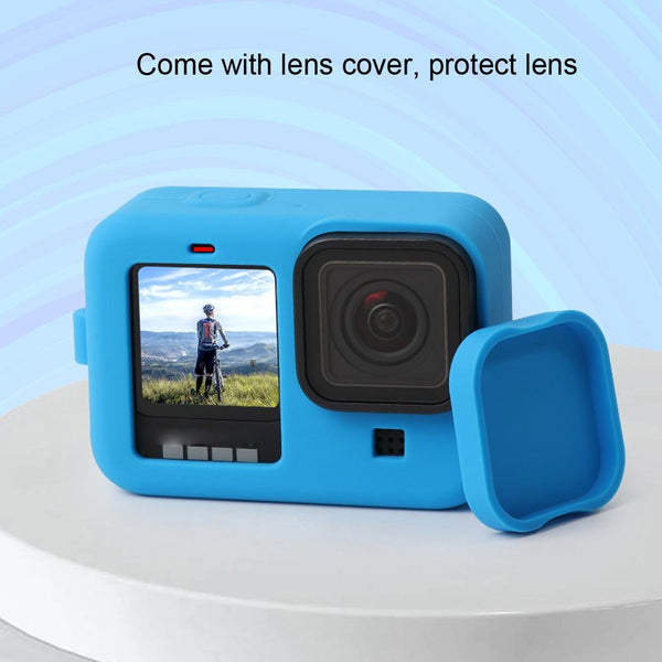 Silicone Case With Wrist Strap And Lens Cover For Gopro Hero10 / 9 Camera Cases Bags & Covers