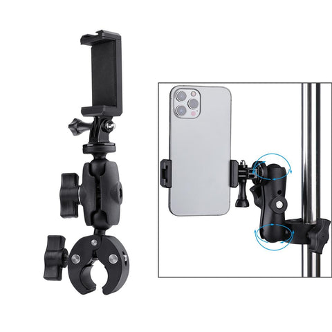 Action Camera Clamp With 360 Rotation And Phone Holder Other Camera & Photo Accs