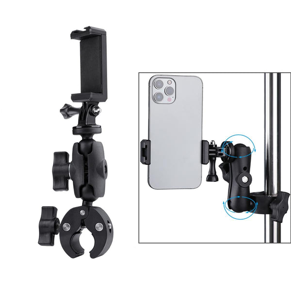 Action Camera Clamp With 360 Rotation And Phone Holder Other Camera & Photo Accs