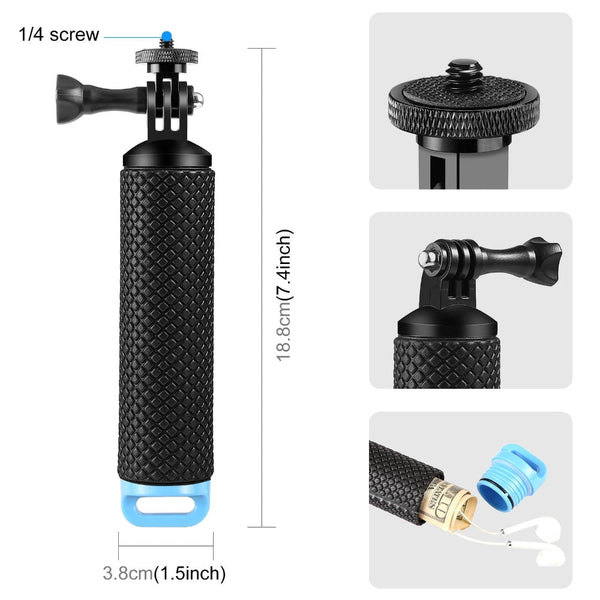 Action Camera Floating Handle Grip For Audio And Video Equipment Straps & Hand Grips