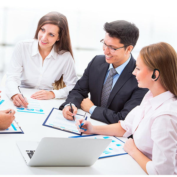 V9 Business Handsfree Wireless Bluetooth Headset Csr 4.1 With Mic For Driver Sport Black Earbuds