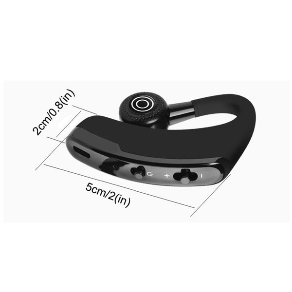 V9 Business Handsfree Wireless Bluetooth Headset Csr 4.1 With Mic For Driver Sport Black Earbuds