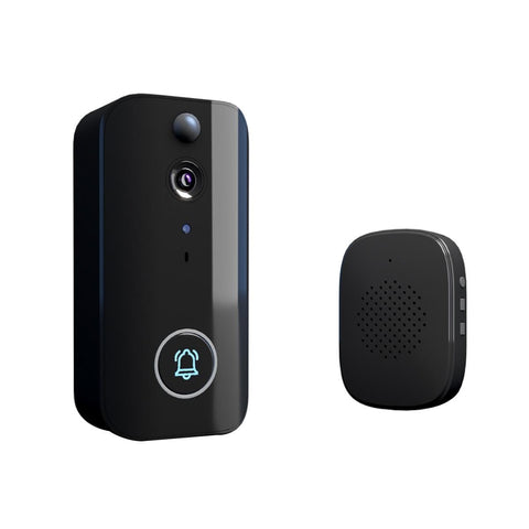 Wireless Doorbell Camera With Night Vision And Motion Detection Black Smart Doorbells