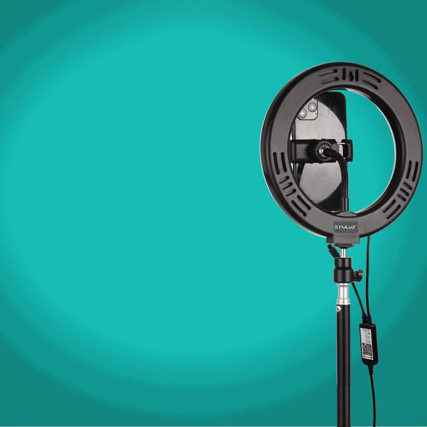 7.9 Usb Rgb Light With Dual Colour Temperature & Tripod Mount For Vlogging And Selfie Photography Black Tripods & Monopods