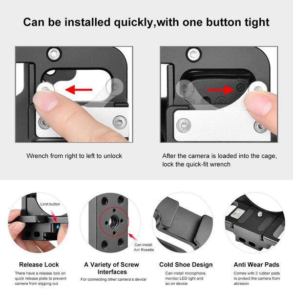 Filmmaking Rig With Handle For Nikon Z6 Z7 Black Cage Audio Video Equipment Camera Accessory Bundles