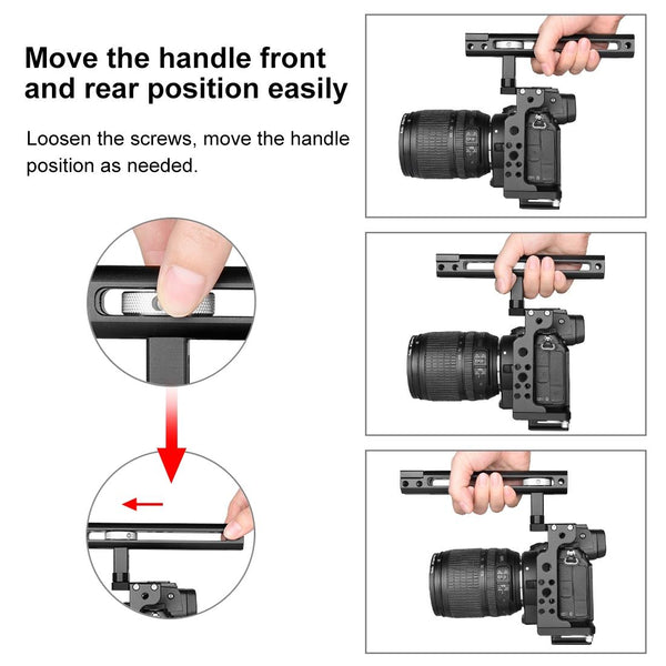 Filmmaking Rig With Handle For Nikon Z6 Z7 Black Cage Audio Video Equipment Camera Accessory Bundles