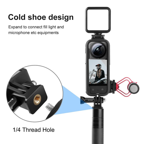 Insta360 X3 Cold Shoe Frame With Adapter And Screw For Audio Video Use Cables & Adapters
