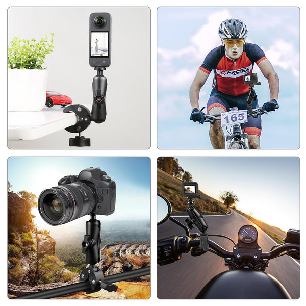 Universal Motorcycle Handlebar Mount For Action Cameras Bike Camera Holders Mounts