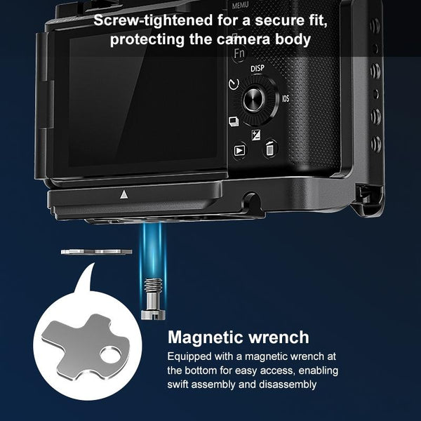 Sony Zv E10 Ii Camera Cage Stabilizer Black Metal For Audio And Video Equipment Stabilizers