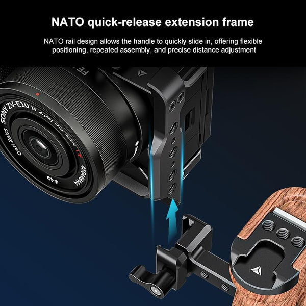 Sony Zv E10 Ii Camera Cage Stabilizer Black Metal For Audio And Video Equipment Stabilizers