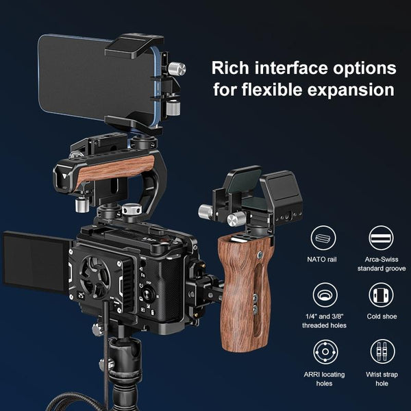 Sony Zv E10 Ii Camera Cage Stabilizer Black Metal For Audio And Video Equipment Stabilizers