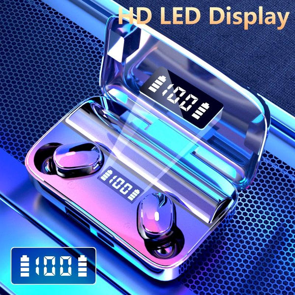 Wireless With Noise Cancellation & Magnetic Charging Led Display Earbuds