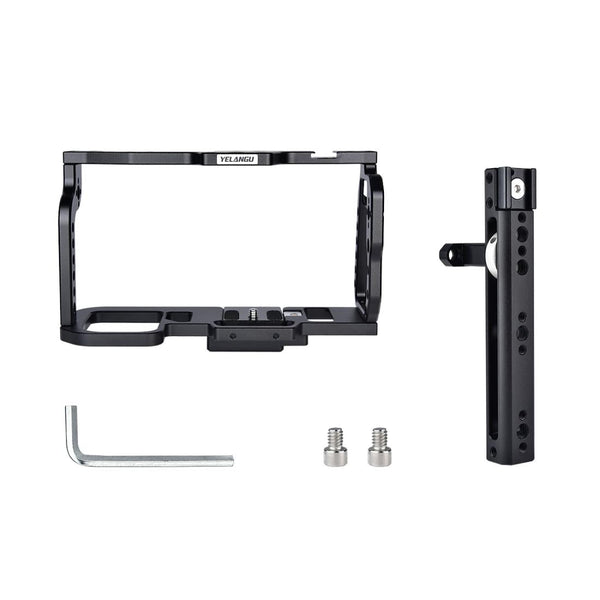 Video Camera Cage Stabilizer For Dji Bmpcc 4K Black Handle Audio And Equipment Stabilizers