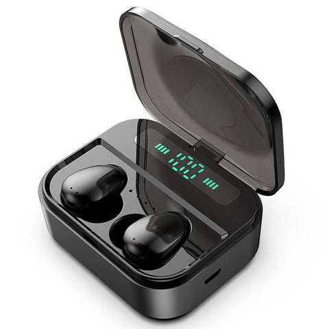 Wireless Stereo Bluetooth Headset With Charging Case And Digital Display X7 Tws V5.0 Black Earbuds