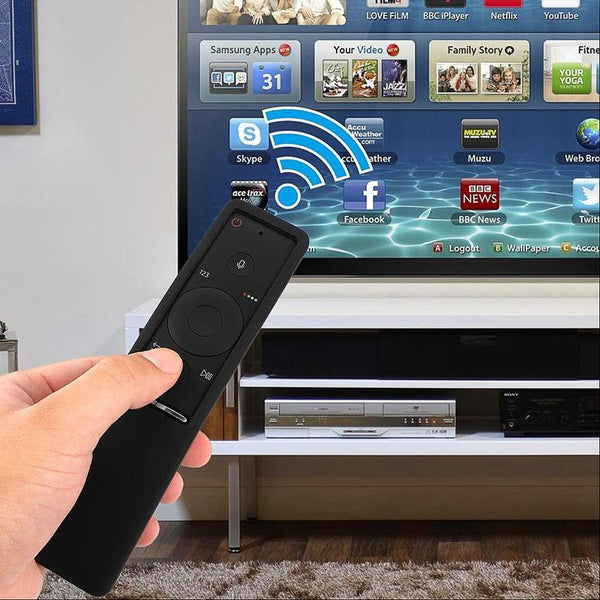 Silicone Non Slip Remote Control Cover For Samsung Smart Tv Black Remote Controls