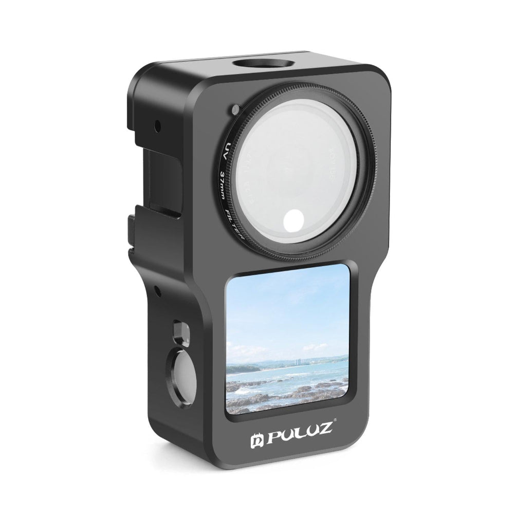 Aluminum Cage For Dji Action 2 Cnc Alloy_Black Camera Cases Bags & Covers