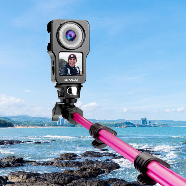 Aluminum Cage For Dji Action 2 Cnc Alloy_Black Camera Cases Bags & Covers