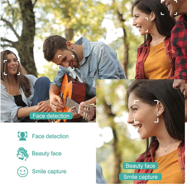 Full Hd 1080P Digital Camera With 44Mp 16X Zoom 2.4 Inch Screen For Children_Black Digital Cameras