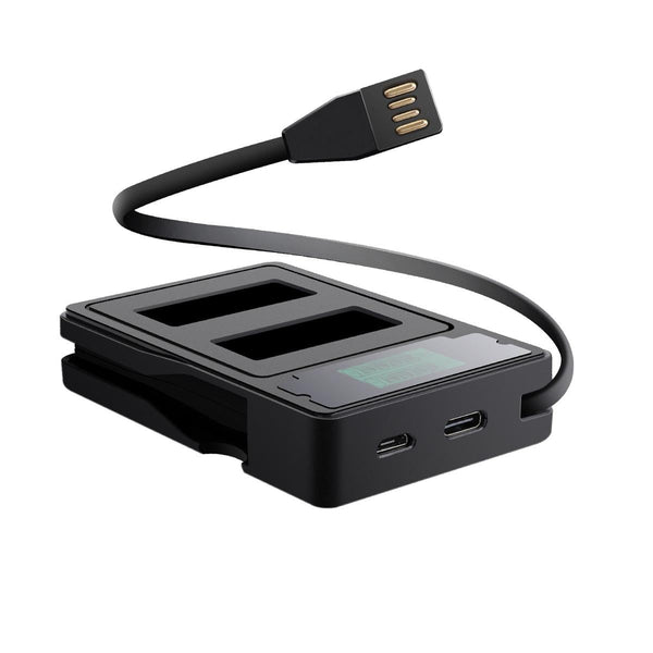 Gopro Hero9 Dual Battery Charger With Lcd Screen For Audio And Video Devices Chargers & Cradles