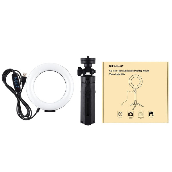 6.2 Inch Led Ring Light With Usb Three Modes Dimmable Vlogging Photography Mount Selfie Lights