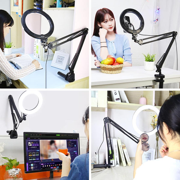 7.9 Inch Ring Light With Usb Three Modes Dual Colour Phone Clamp For Video And Photography Other Lighting & Studio