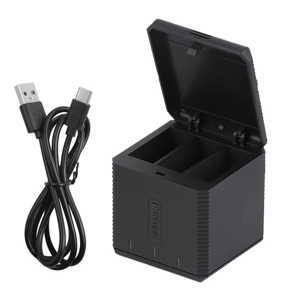 Triple Usb Charger Box For Gopro Hero9 And Hero10 With Indicator Light Cable Chargers & Cradles