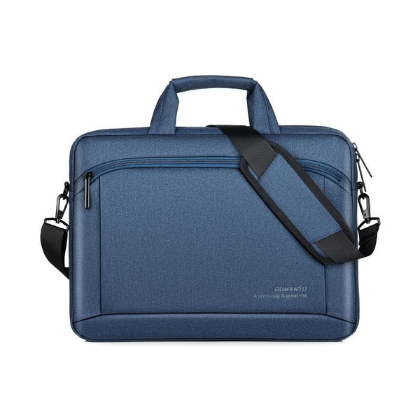 15 Inch Laptop Leather Handbag For Business Briefcase Sapphire Blue Laptop Cases & Bags