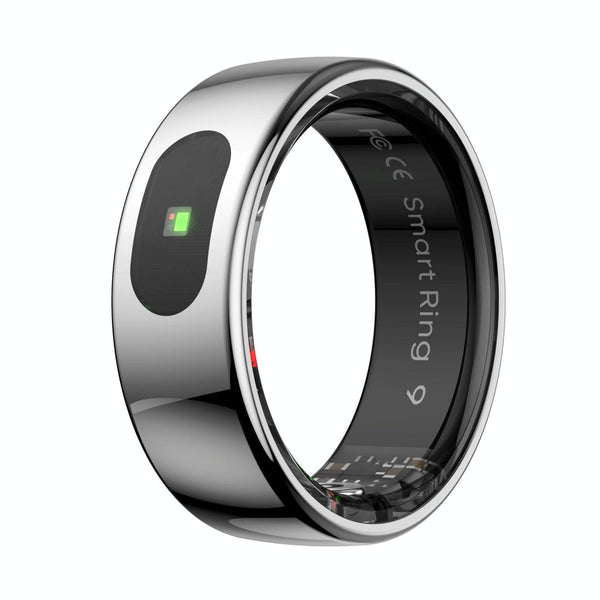 Smart Ring Heart Rate Blood Oxygen Sleep Sports Size 12 Silver Activity Trackers
