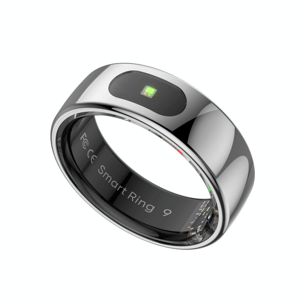 Smart Ring Heart Rate Blood Oxygen Sleep Sports Size 12 Silver Activity Trackers