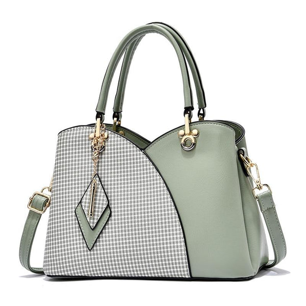 Spacious Texture Handbag Large Capacity Green Women's Bags & Handbags