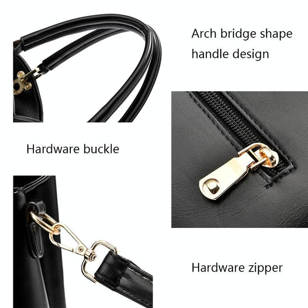 Spacious Texture Handbag Large Capacity Green Women's Bags & Handbags