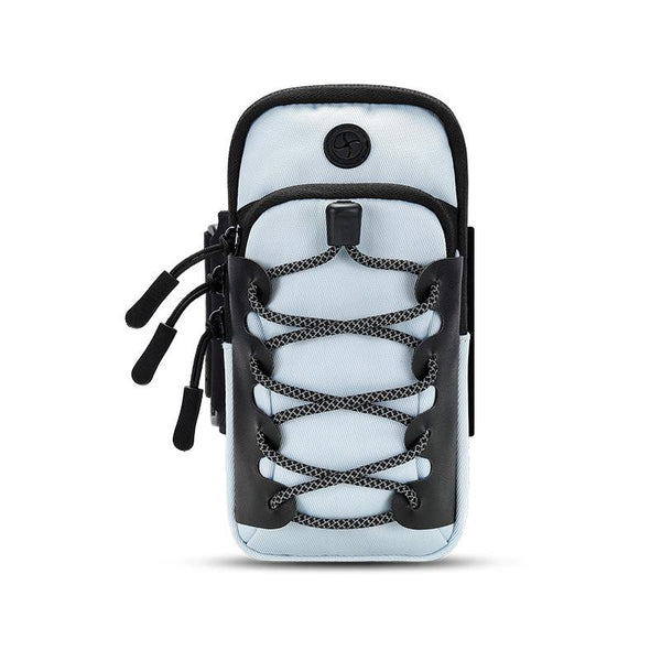 Reflective Cell Phone Arm Bag For Outdoor Fitness Light Blue Safety & Reflective Gear