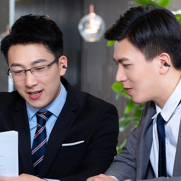 Jx80 Tws Wireless Bone Conduction Clip On Noise Reduction Bluetooth Headset Skin Colour Earbuds