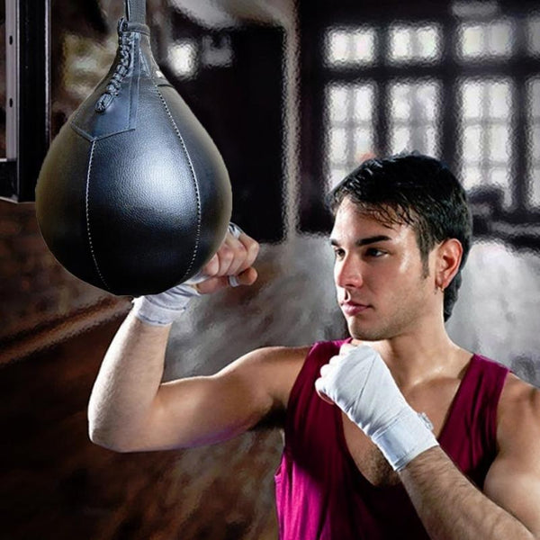 Adult Hanging Speed Ball For Boxing Fitness Free Punching Bag Pear Shape Black Punching Bags