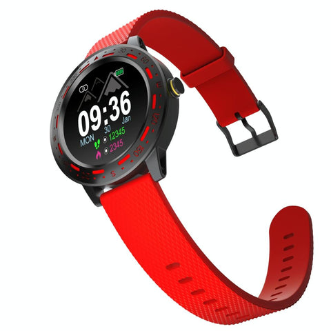 1.3 Inch Tft Screen Ip67 Waterproof Smart Watch Bracelet Support Sleep Monitor / Heart Rate Blood Pressure Monitoring Red Smart Watches