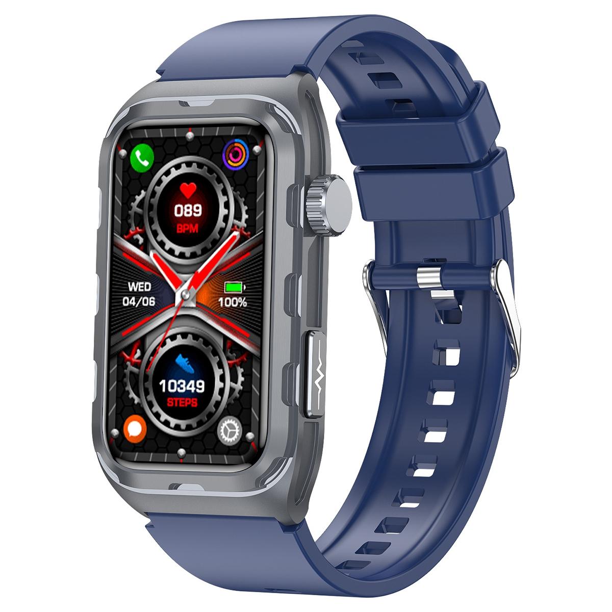 Ip68 Waterproof Smart Watch Ecg Health Monitoring Blue Smart Watches