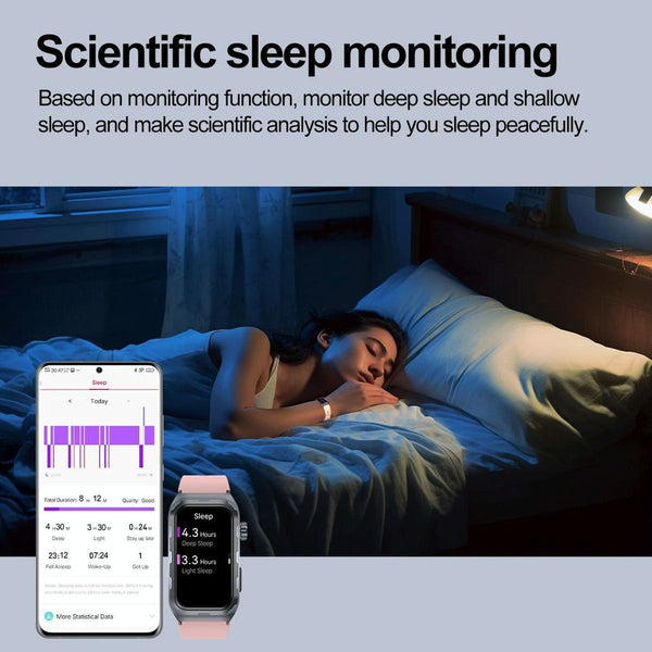 Ip68 Waterproof Smart Watch Ecg Health Monitoring Blue Smart Watches