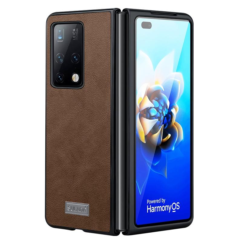 For Samsung Galaxy Z Fold4 5G Shockproof Tpu Leather Case Brown Cases Covers & Skins