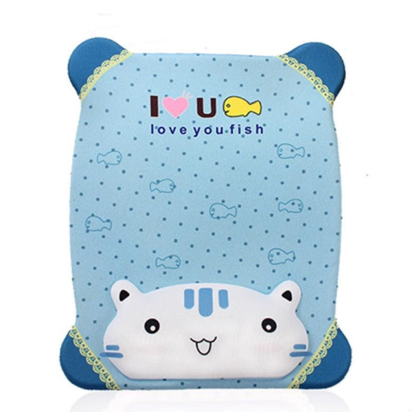 Cartoon Silicone Mouse Pad Wristband Blue Cat Mouse Pads & Wrist Rests