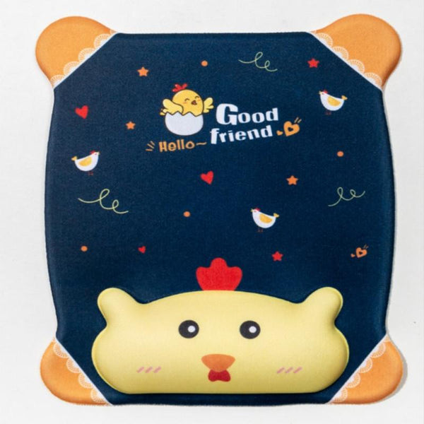 Cartoon Silicone Mouse Pad Wristband Blue Cat Mouse Pads & Wrist Rests