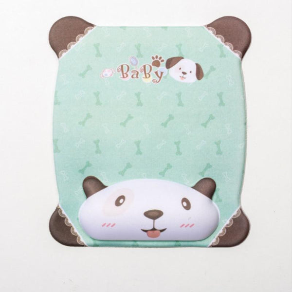 Cartoon Silicone Mouse Pad Wristband Blue Cat Mouse Pads & Wrist Rests