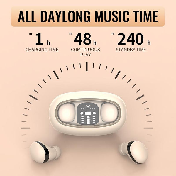 Wireless Mini Tws With Noise Reduction And Long Battery Life Black Earbuds