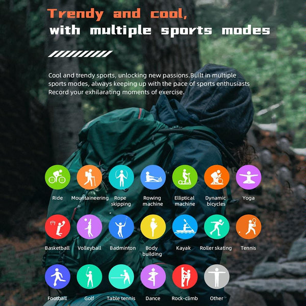 1.46 Inch Ip68 Waterproof Sos Flashlight Bluetooth Smart Watch Smart Watches