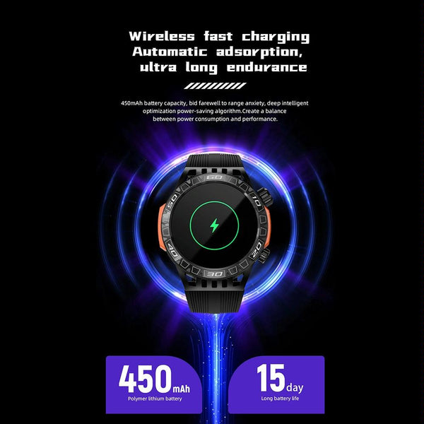 1.46 Inch Ip68 Waterproof Sos Flashlight Bluetooth Smart Watch Smart Watches