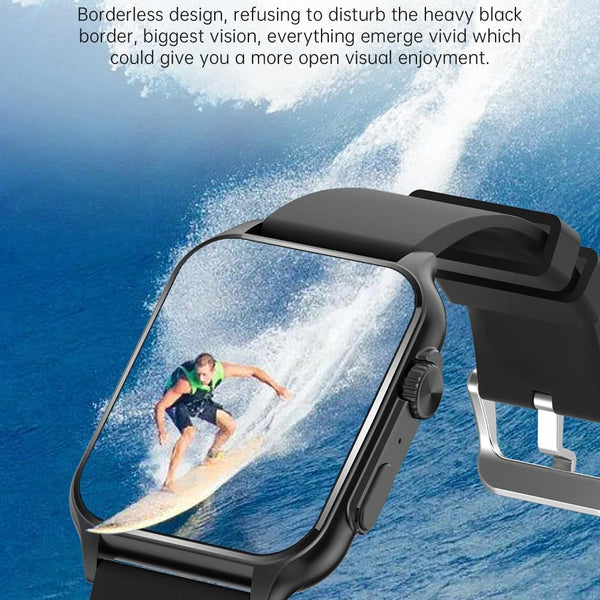 1.96 Inch Ips Screen Smart Watch Supports Bluetooth Calls / Blood Oxygen Monitoring Silver Smart Watches