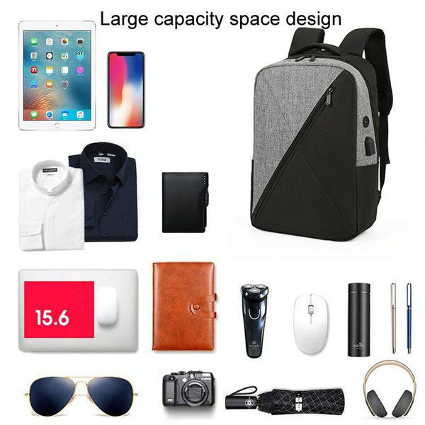 Versatile 3 In 1 Usb Business Bag Compact And Functional Navy Blue Bags